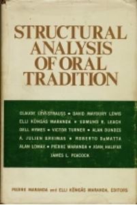 Picture of STRUCTURAL ANALYSIS OF ORAL TRADITION.